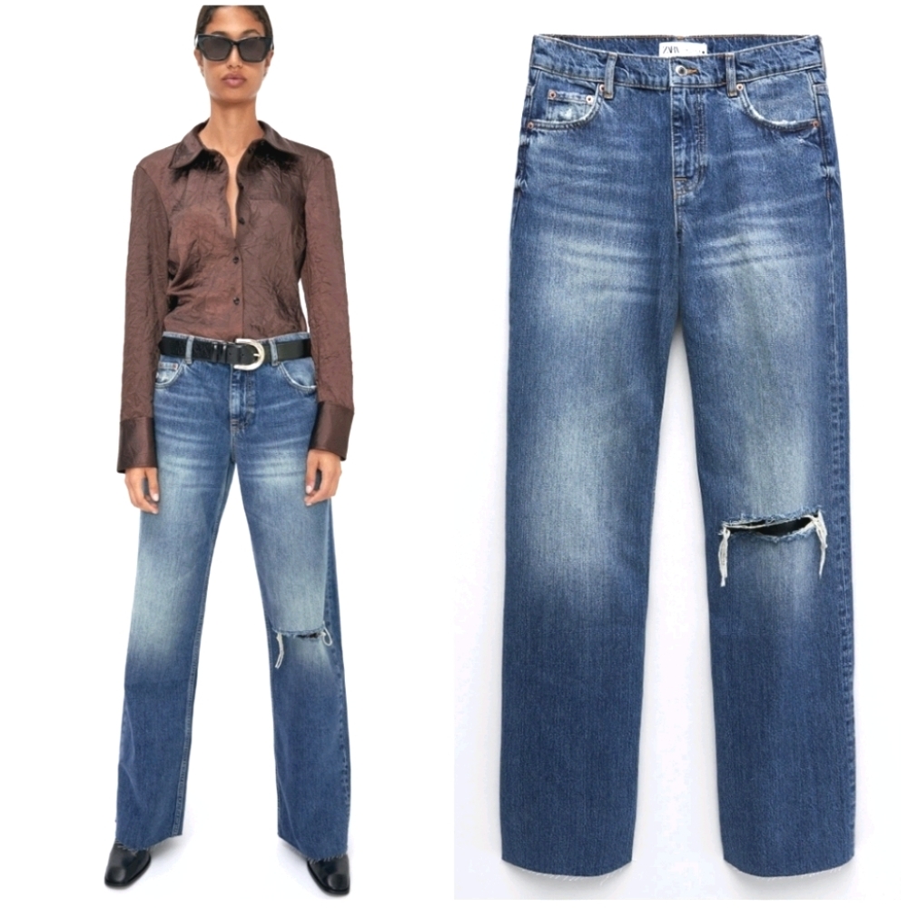 NWT ZARA | ZW Premium '90s Full Length Jeans